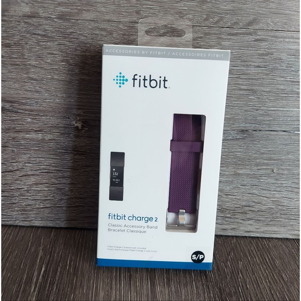 Fitbit Charge 2 Plum Accessory Band - Small